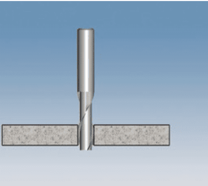 2 cuts Helicoidal Full Carbide Bits for Corian and Other Solid Surface Materials