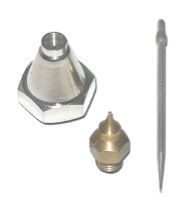 Airbrushes replacement set for RE 125 & C/V 125 (Cup, Nozzle, Needle)