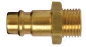 Male (plug) with Outdoor Hose Adapter 1/4" - German Type -