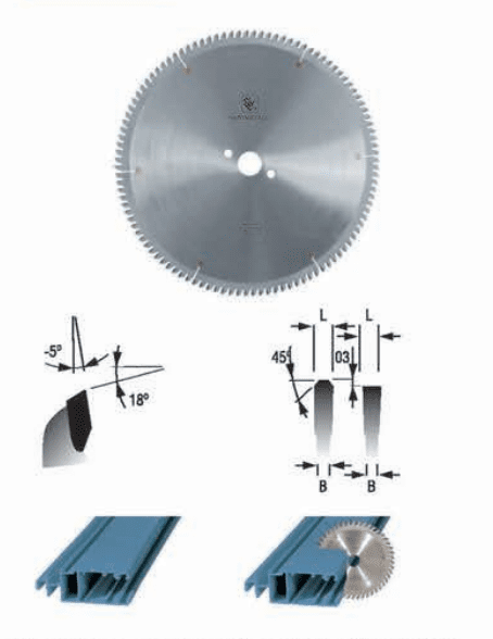 550mm Aluminium Cutting Blades (Special Tooth)  156613