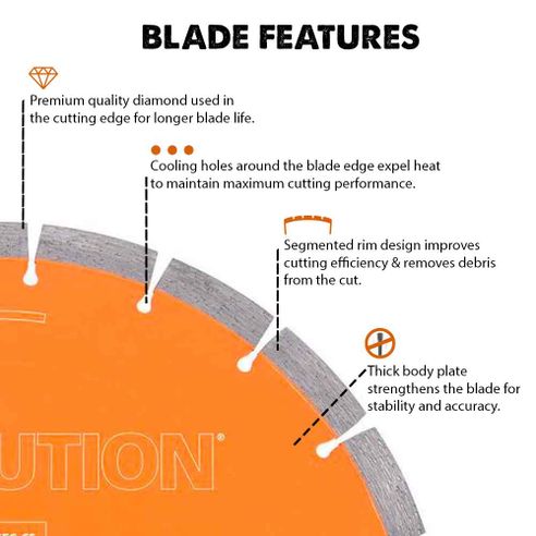 350mm Diamond Premium Blade  PD350SEG-CS