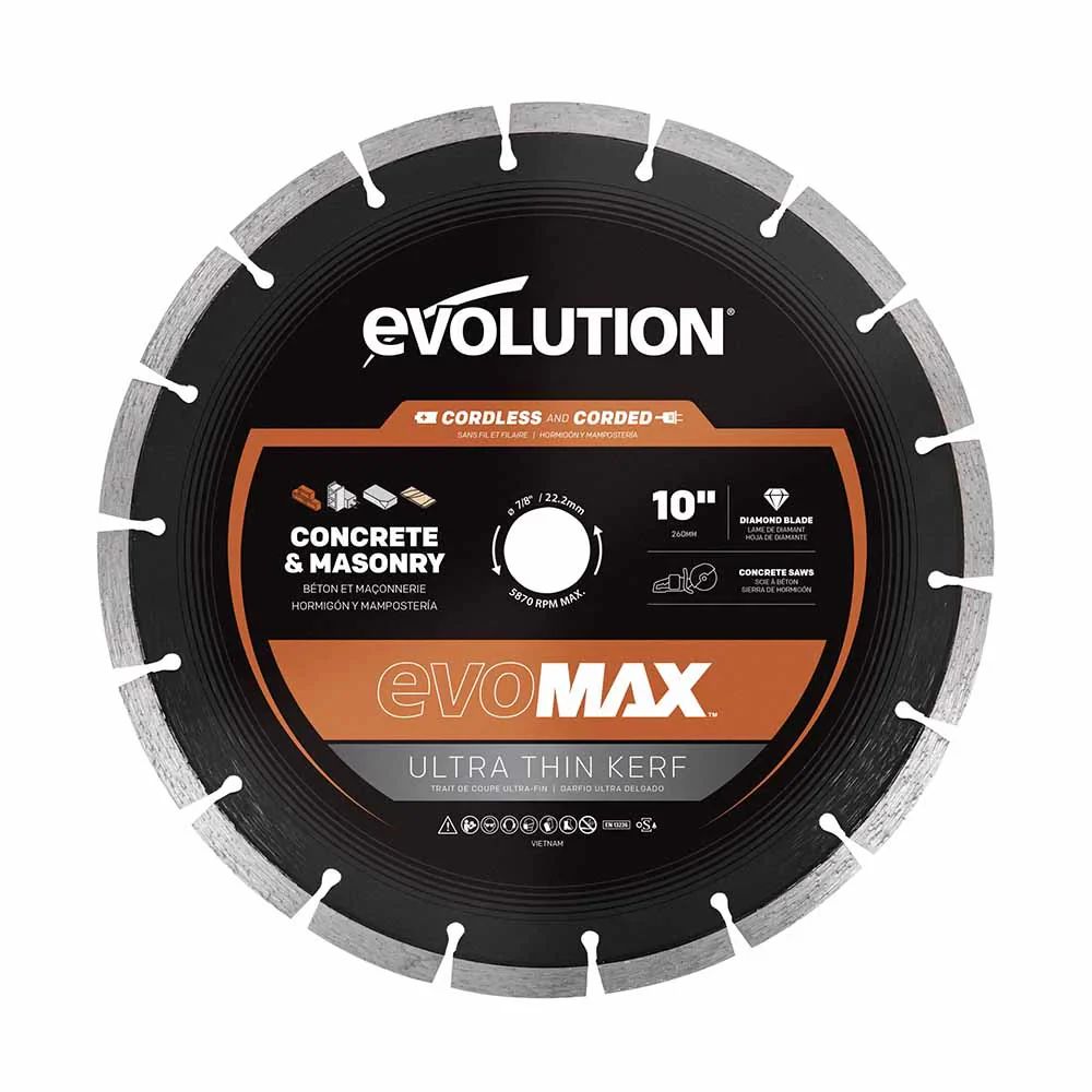 EVOMAX 260mm Cordless Specific, Premium Diamond Ultra Thin kerf Blade