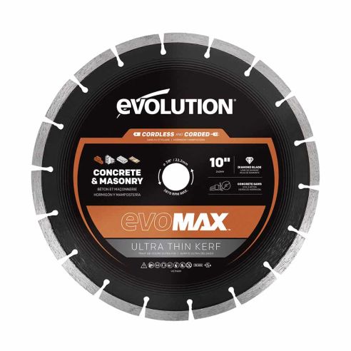 EVOMAX 260mm Cordless Specific, Premium Diamond Ultra Thin kerf Blade