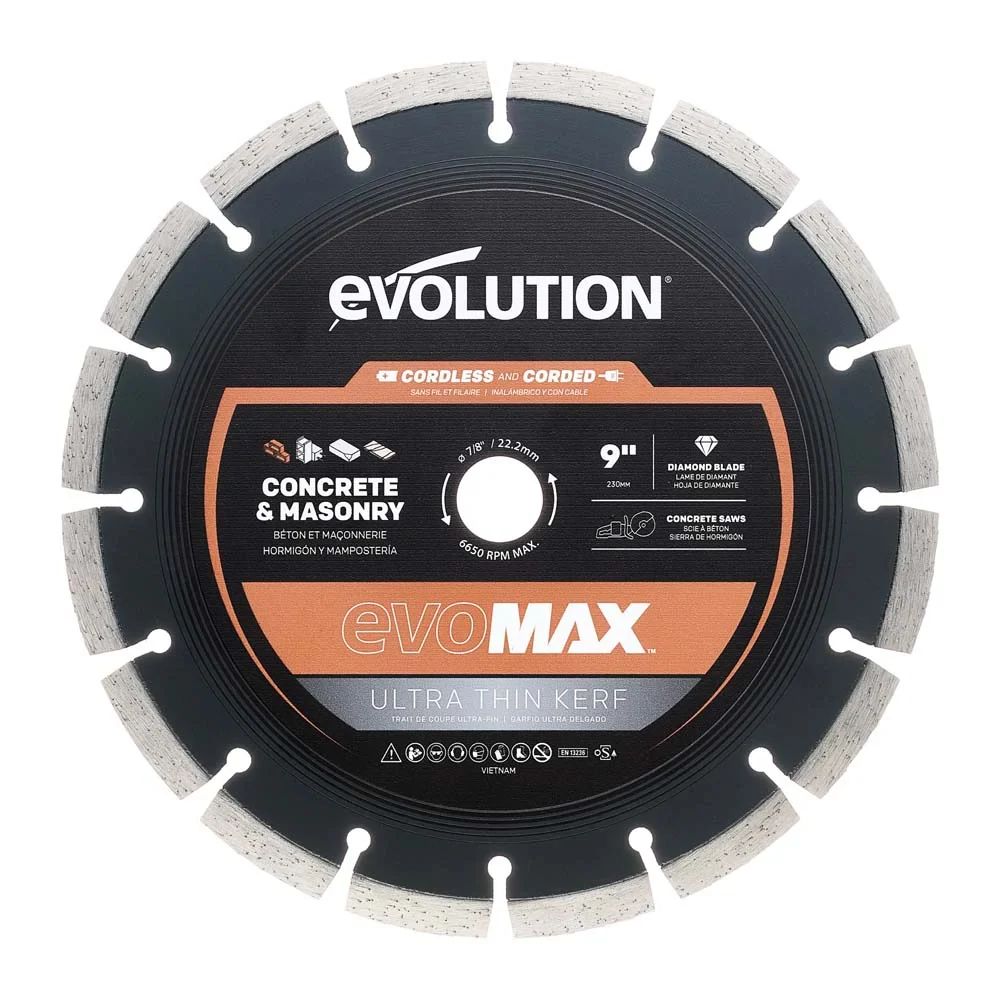 Δίσκος EVOMAX 230mm Αδαμαντοφόρος, εξαιρετικά λεπτή εντομή