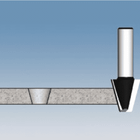 Carbide Drilling and 15º Bevel Bit  D23 d12 a15° 