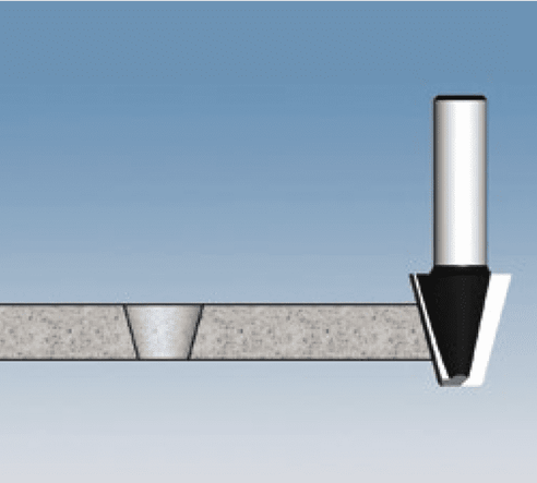 Carbide Drilling and 15º Bevel Bit  D23 d12 a15°