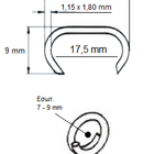 Type  P7/20G  (21,5mm x 10mm) 