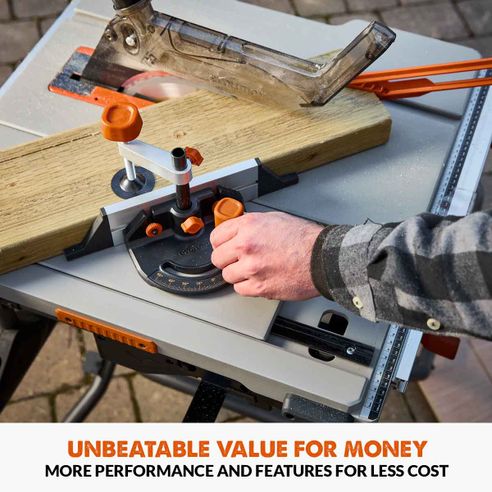 R255TBLX+ Portable Jobsite Table Saw with stand