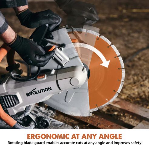 R350DCT Electric Disc Cutter With Automatic Water Fed Dust Suppression