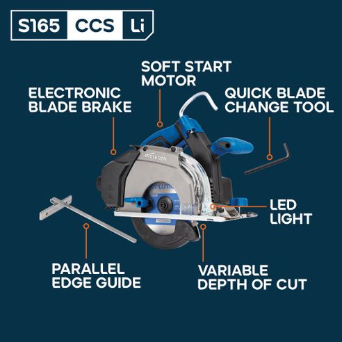 Cordless Metal Cutting Circular Saw S165 CCS Li