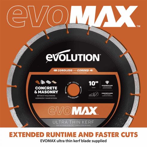 R260DCT-Li Cordless 260mm Disc Cutter With Automatic Water-Fed Dust Suppression and Premium Thin Kerf Diamond Blade