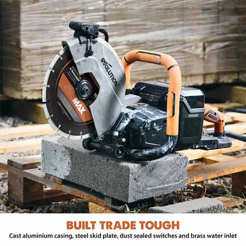 R260DCT-Li Cordless 260mm Disc Cutter With Automatic Water-Fed Dust Suppression and Premium Thin Kerf Diamond Blade