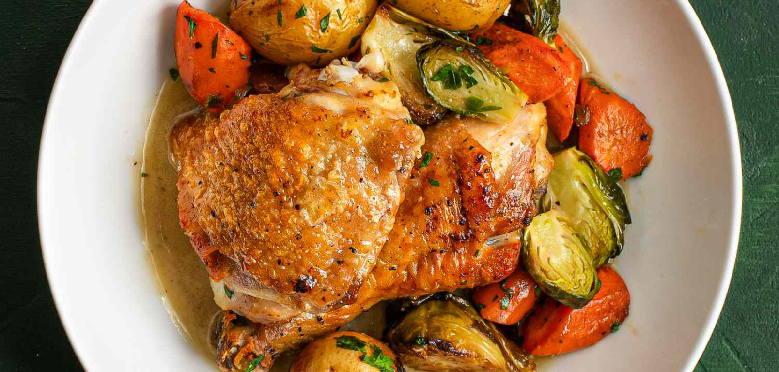 Ψητό κοτόπουλο με λαχανικά και Dijon