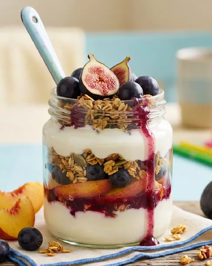 Overnight oats με ελληνικό γιαούρτι, μέλι & εποχιακά φρούτα product_details.image
